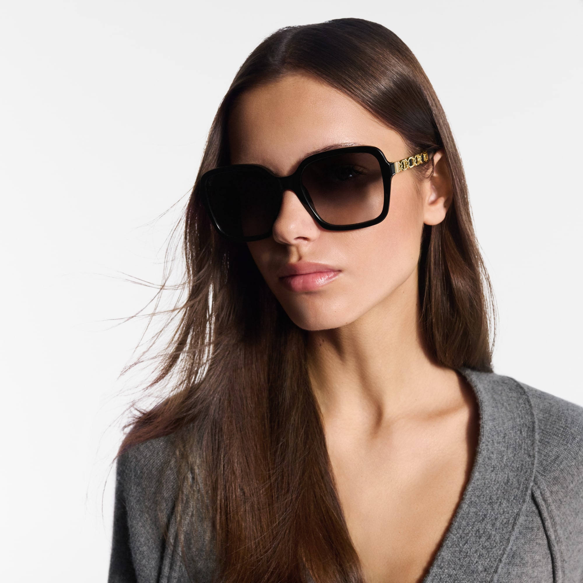 My LV Chain Braided Maxi Square Sunglasses S00 - Accessories